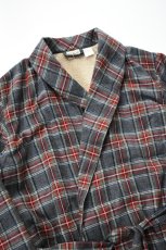 画像12: L.L.Bean (エルエルビーン) Scotch Plaid Flannel Robe Sherpa Lined Regular [GREY STEWART] (12)