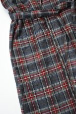 画像16: L.L.Bean (エルエルビーン) Scotch Plaid Flannel Robe Sherpa Lined Regular [GREY STEWART] (16)
