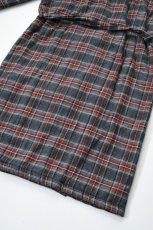 画像21: L.L.Bean (エルエルビーン) Scotch Plaid Flannel Robe Sherpa Lined Regular [GREY STEWART] (21)