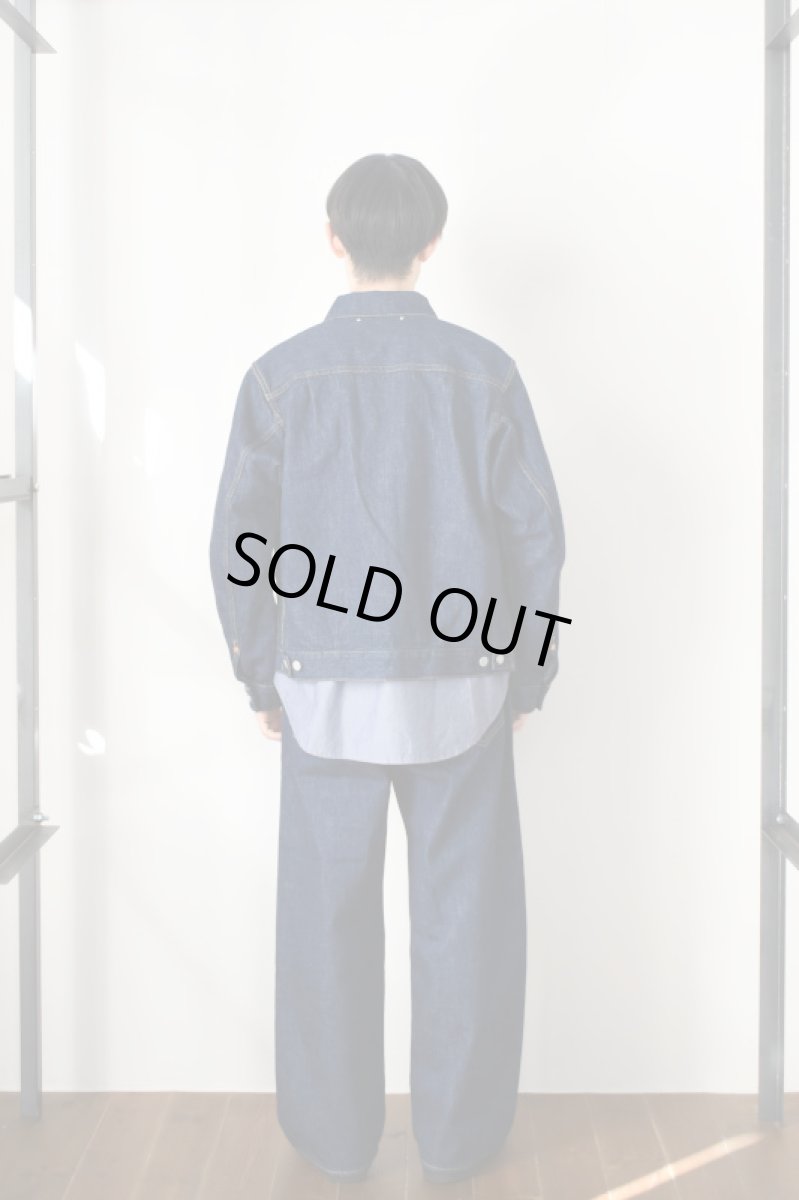 画像9: SCYE BASICS (サイベーシックス) Selvedge Denim Jacket Type2 [INDIGO] (9)
