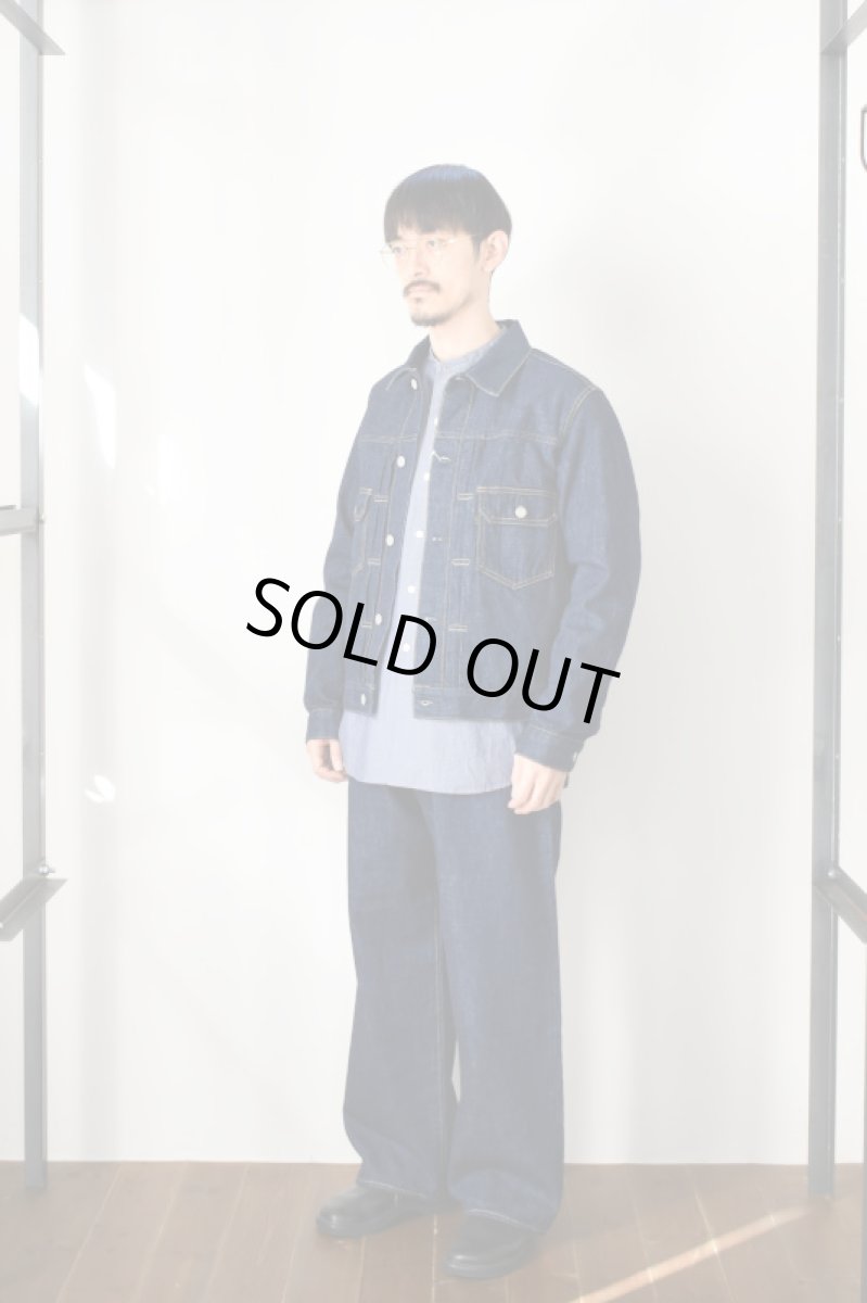 画像8: SCYE BASICS (サイベーシックス) Selvedge Denim Wide Leg Jeans [INDIGO] (8)