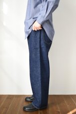 画像4: SCYE BASICS (サイベーシックス) Selvedge Denim Wide Leg Jeans [INDIGO] (4)