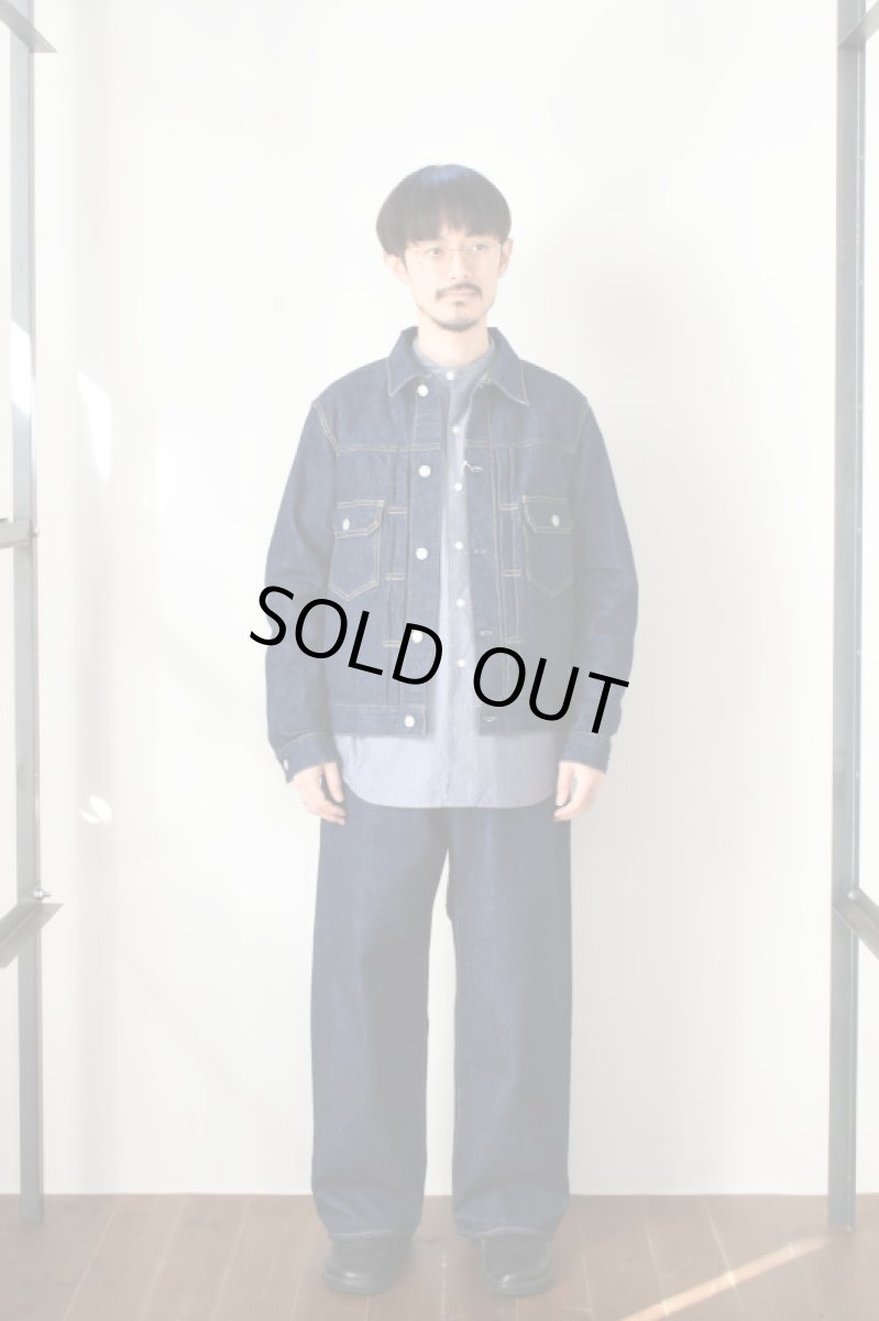 画像7: SCYE BASICS (サイベーシックス) Selvedge Denim Wide Leg Jeans [INDIGO] (7)