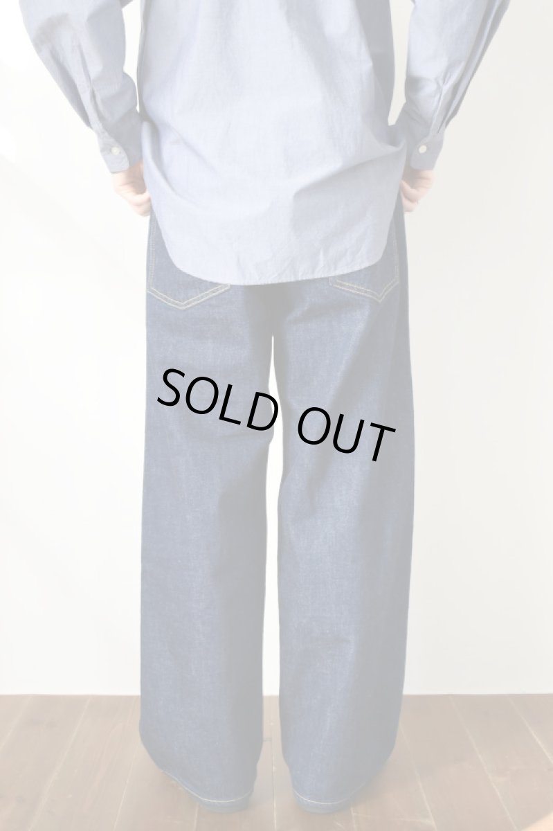 画像5: SCYE BASICS (サイベーシックス) Selvedge Denim Wide Leg Jeans [INDIGO] (5)
