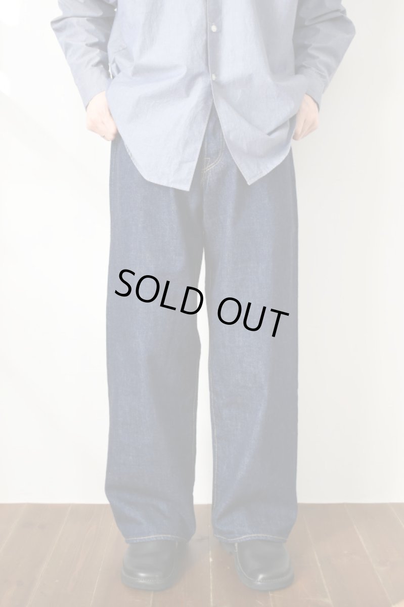 画像3: SCYE BASICS (サイベーシックス) Selvedge Denim Wide Leg Jeans [INDIGO] (3)