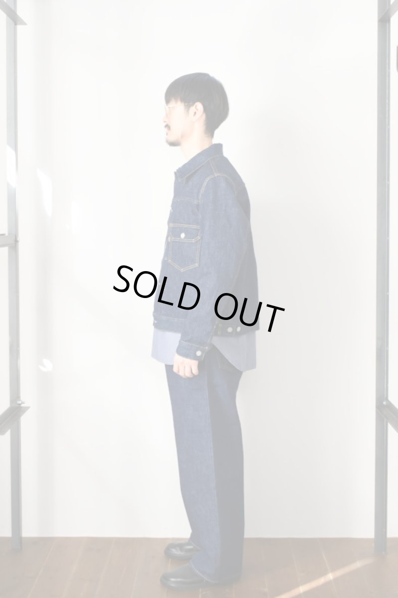 画像9: SCYE BASICS (サイベーシックス) Selvedge Denim Wide Leg Jeans [INDIGO] (9)