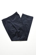 画像1: SCYE BASICS (サイベーシックス) San Joaquin Cotton Drawstring Trousers [DARK NAVY] (1)