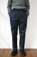 画像3: SCYE BASICS (サイベーシックス) San Joaquin Cotton Drawstring Trousers [DARK NAVY] (3)