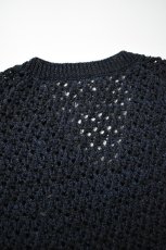 画像16: MEIAS (メイアス) PAPER YARN MESH VEST [NAVY] (16)