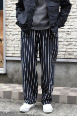 画像7: YARMO THE UNIFORM (ヤーモザユニフォーム) WORK TROUSERS [ORIGINAL BUTCHER STRIPE] (7)