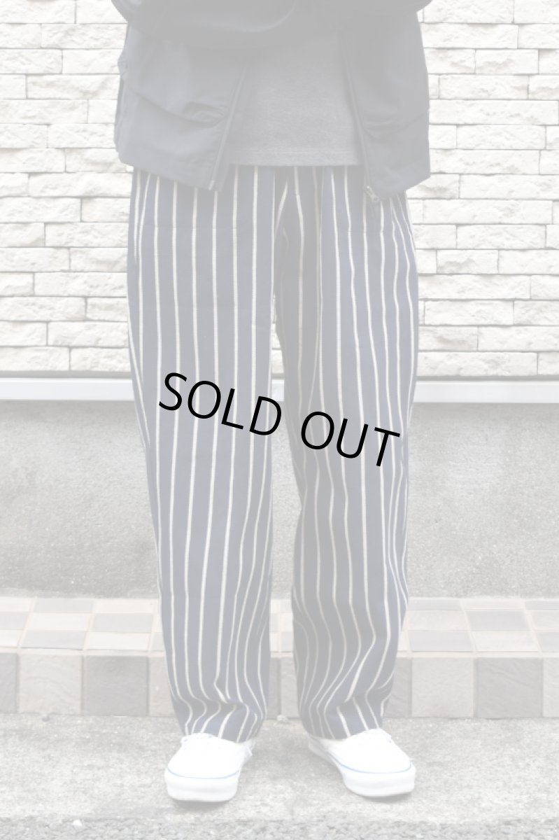 画像1: YARMO THE UNIFORM (ヤーモザユニフォーム) WORK TROUSERS [ORIGINAL BUTCHER STRIPE] (1)