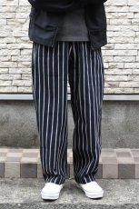 画像1: YARMO THE UNIFORM (ヤーモザユニフォーム) WORK TROUSERS [ORIGINAL BUTCHER STRIPE] (1)