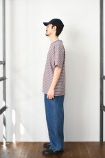 画像8: Behind The River (ビハインドザリバー) Gordy S/S Border Tee [BLUE/BARN] (8)