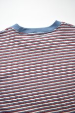 画像16: Behind The River (ビハインドザリバー) Gordy S/S Border Tee [BLUE/BARN] (16)
