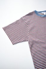 画像12: Behind The River (ビハインドザリバー) Gordy S/S Border Tee [BLUE/BARN] (12)
