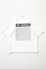 画像2: Behind The River (ビハインドザリバー) MY HEROES S/S Sweat [WHITE] (2)