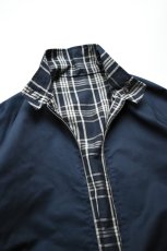 画像24: Scye (サイ) Cotton Linen Plaid Harrington Jacket [DARK NAVY] (24)