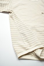 画像15: SCYE BASICS (サイベーシックス) Cotton Striped T-Shirt [LIGHT BEIGE] (15)