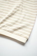 画像16: SCYE BASICS (サイベーシックス) Cotton Striped T-Shirt [LIGHT BEIGE] (16)