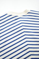 画像18: SCYE BASICS (サイベーシックス) Cotton Striped T-Shirt [BLUE] (18)