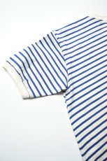 画像19: SCYE BASICS (サイベーシックス) Cotton Striped T-Shirt [BLUE] (19)
