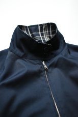 画像25: Scye (サイ) Cotton Linen Plaid Harrington Jacket [DARK NAVY] (25)