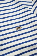 画像14: SCYE BASICS (サイベーシックス) Cotton Striped T-Shirt [BLUE] (14)