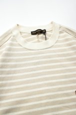 画像10: SCYE BASICS (サイベーシックス) Cotton Striped T-Shirt [LIGHT BEIGE] (10)