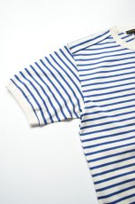 画像12: SCYE BASICS (サイベーシックス) Cotton Striped T-Shirt [BLUE] (12)