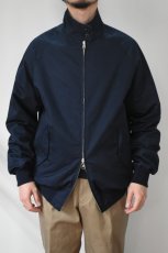 画像11: Scye (サイ) Cotton Linen Plaid Harrington Jacket [DARK NAVY] (11)