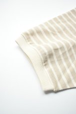 画像13: SCYE BASICS (サイベーシックス) Cotton Striped T-Shirt [LIGHT BEIGE] (13)