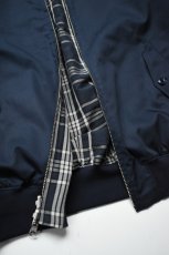 画像28: Scye (サイ) Cotton Linen Plaid Harrington Jacket [DARK NAVY] (28)