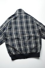 画像21: Scye (サイ) Cotton Linen Plaid Harrington Jacket [DARK NAVY] (21)