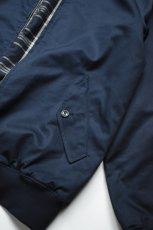 画像26: Scye (サイ) Cotton Linen Plaid Harrington Jacket [DARK NAVY] (26)