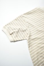 画像19: SCYE BASICS (サイベーシックス) Cotton Striped T-Shirt [LIGHT BEIGE] (19)