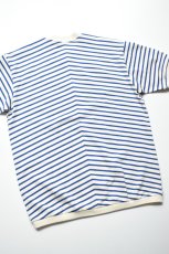 画像17: SCYE BASICS (サイベーシックス) Cotton Striped T-Shirt [BLUE] (17)