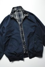 画像23: Scye (サイ) Cotton Linen Plaid Harrington Jacket [DARK NAVY] (23)