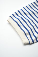 画像13: SCYE BASICS (サイベーシックス) Cotton Striped T-Shirt [BLUE] (13)