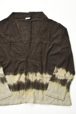 画像10: jawandi (ジャワンディ) ONE BUTTON CARDIGAN 2-TONE [DARK BROWN/BEIGE] (10)