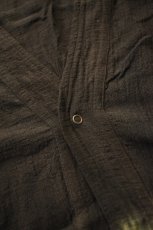 画像15: jawandi (ジャワンディ) ONE BUTTON CARDIGAN 2-TONE [DARK BROWN/BEIGE] (15)