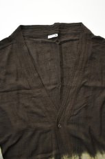 画像12: jawandi (ジャワンディ) ONE BUTTON CARDIGAN 2-TONE [DARK BROWN/BEIGE] (12)