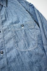 画像13: orslow (オアスロウ) RELAX FIT CHAMBRAY WORK SHIRT [CHAMBRAY] (13)