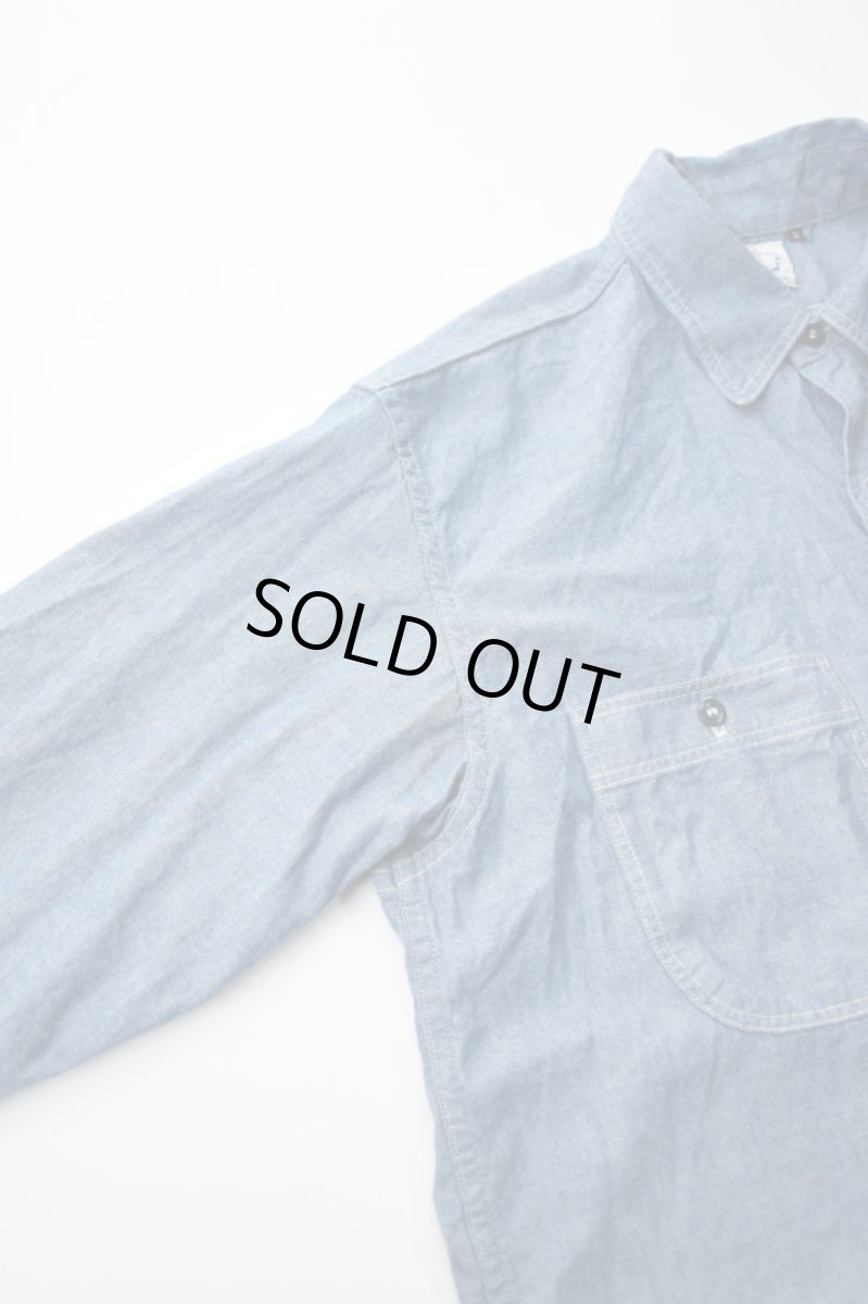 画像12: orslow (オアスロウ) RELAX FIT CHAMBRAY WORK SHIRT [CHAMBRAY] (12)