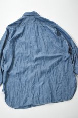 画像19: orslow (オアスロウ) RELAX FIT CHAMBRAY WORK SHIRT [CHAMBRAY] (19)