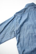 画像21: orslow (オアスロウ) RELAX FIT CHAMBRAY WORK SHIRT [CHAMBRAY] (21)
