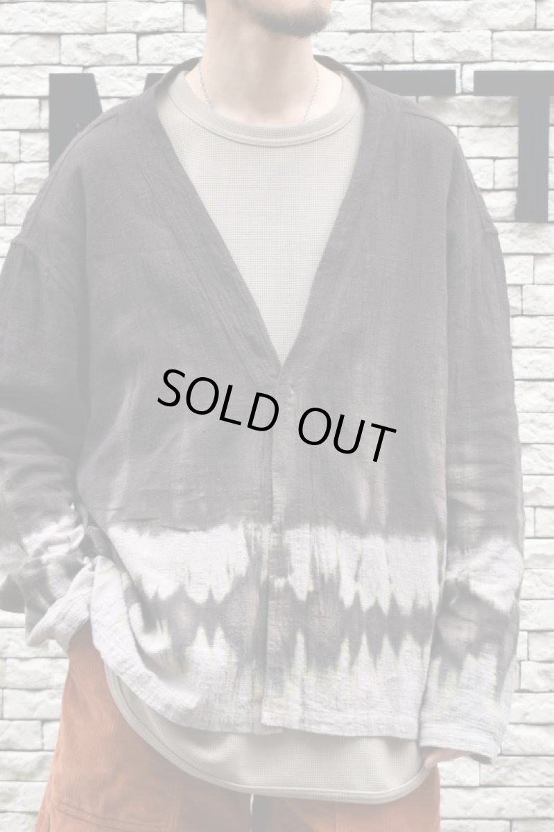 画像1: jawandi (ジャワンディ) ONE BUTTON CARDIGAN 2-TONE [DARK BROWN/BEIGE] (1)