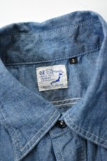 画像11: orslow (オアスロウ) RELAX FIT CHAMBRAY WORK SHIRT [CHAMBRAY] (11)