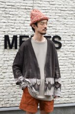 画像2: jawandi (ジャワンディ) ONE BUTTON CARDIGAN 2-TONE [DARK BROWN/BEIGE] (2)