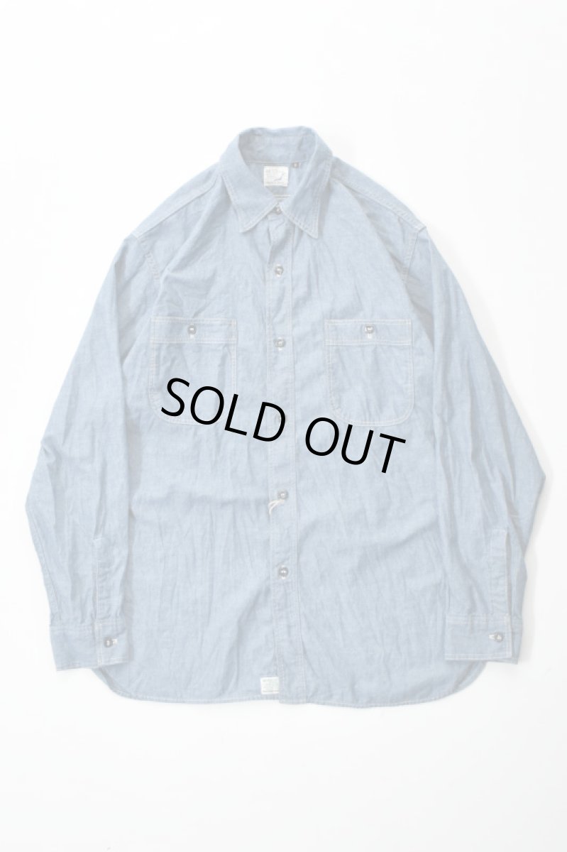 画像2: orslow (オアスロウ) RELAX FIT CHAMBRAY WORK SHIRT [CHAMBRAY] (2)