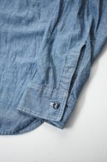 画像17: orslow (オアスロウ) RELAX FIT CHAMBRAY WORK SHIRT [CHAMBRAY] (17)